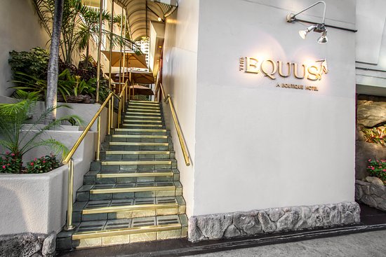 Entrance to The Equus Hotel