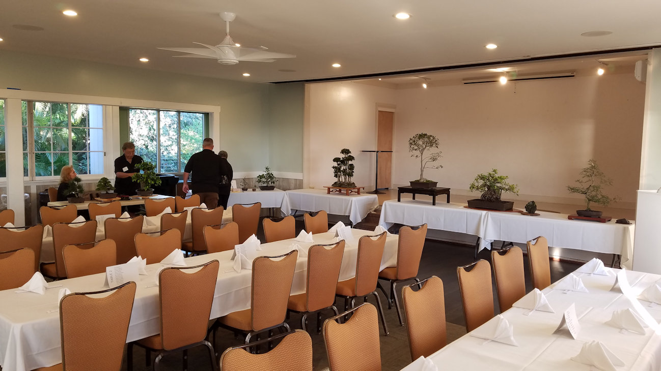 Banquet room set up at Natsunoya Tea House