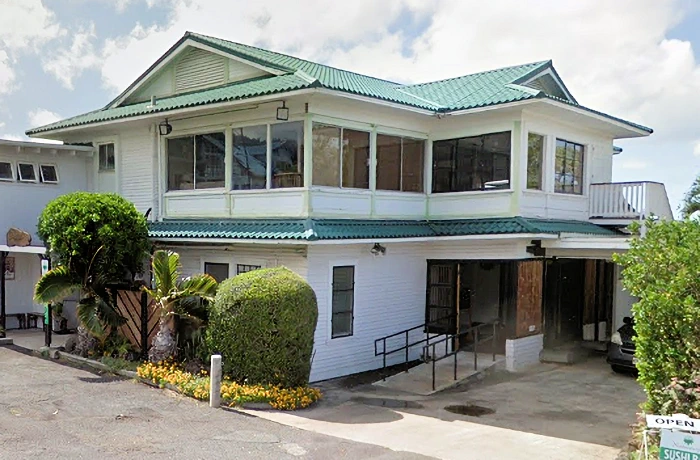 Exterior of the Natsunoya Tea House building
